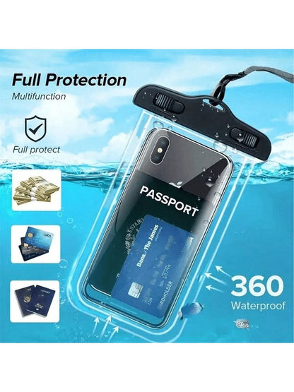 3 Packs- Waterproof Phone Pouch, Waterproof Cell Phone Dry Bag, Compatible With Iphone 15/14/13 Pro Max Plus Cellphone Up To 7.0'' Large Waterproof Phone Case