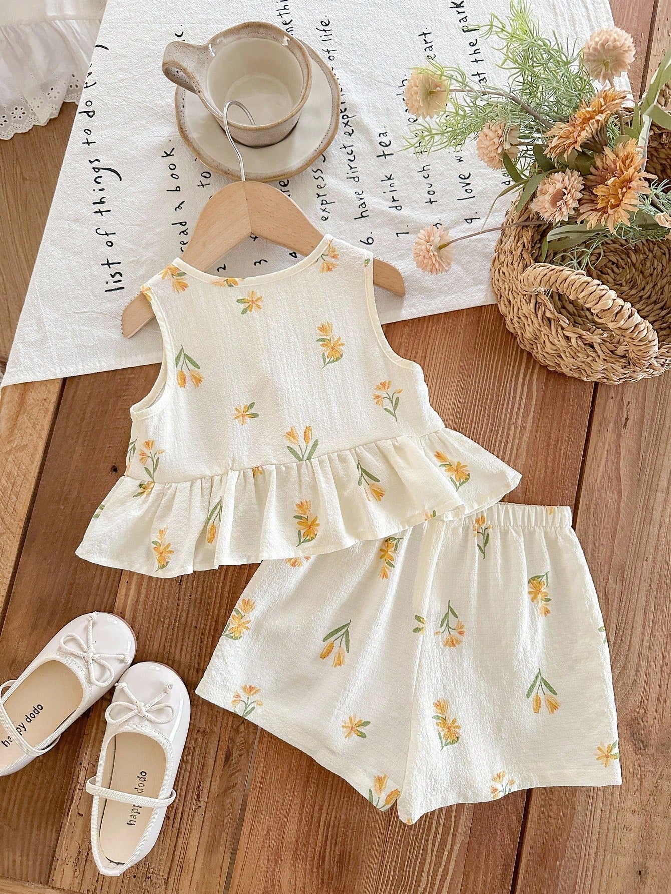 3 Sets, Get 1 Set Random. Baby Girl Knitted Striped Round Neck Vest And Shorts Set
