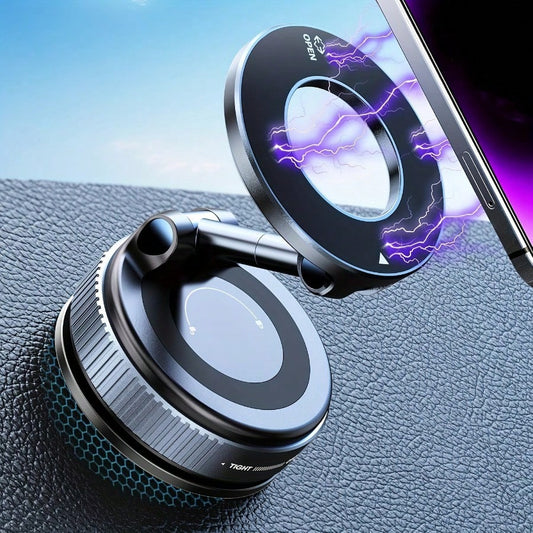 360° Adjustable Magnetic Phone Holder, Suitable For Cars/Gyms/Mirrors/Smooth Surfaces/Bathroom Mirrors, Compatible With IPhone 16/15/14 Series, Portable Folding Car Phone Holder, Compatible With All S