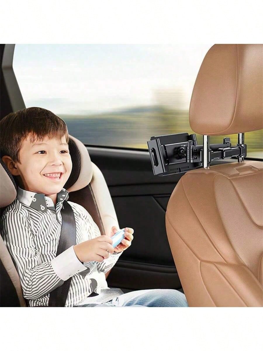 360° Rotatable & Adjustable Car Headrest Mount Holder, Fits Most Tablets, Phones, IPad Air/Mini, Switch, Suitable For Car Backseat, Travel Essential