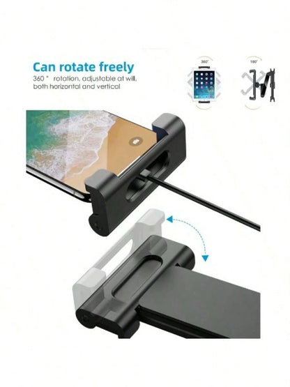 360° Rotatable & Adjustable Car Headrest Mount Holder, Fits Most Tablets, Phones, IPad Air/Mini, Switch, Suitable For Car Backseat, Travel Essential