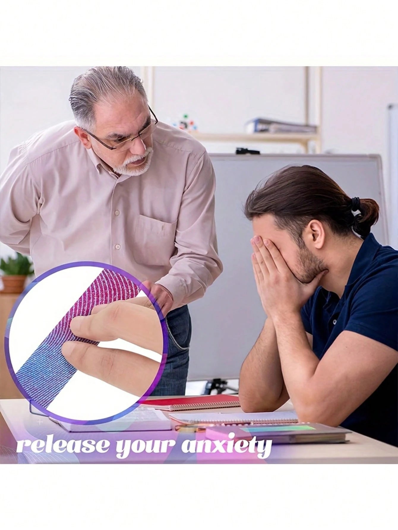 36pcs/Set Anxiety Relief Finger Stickers, Colorful Sensory Stickers, Textured Sensory Adhesives, Effectively Relieve Stress, Ideal For Desktop And Classroom Use