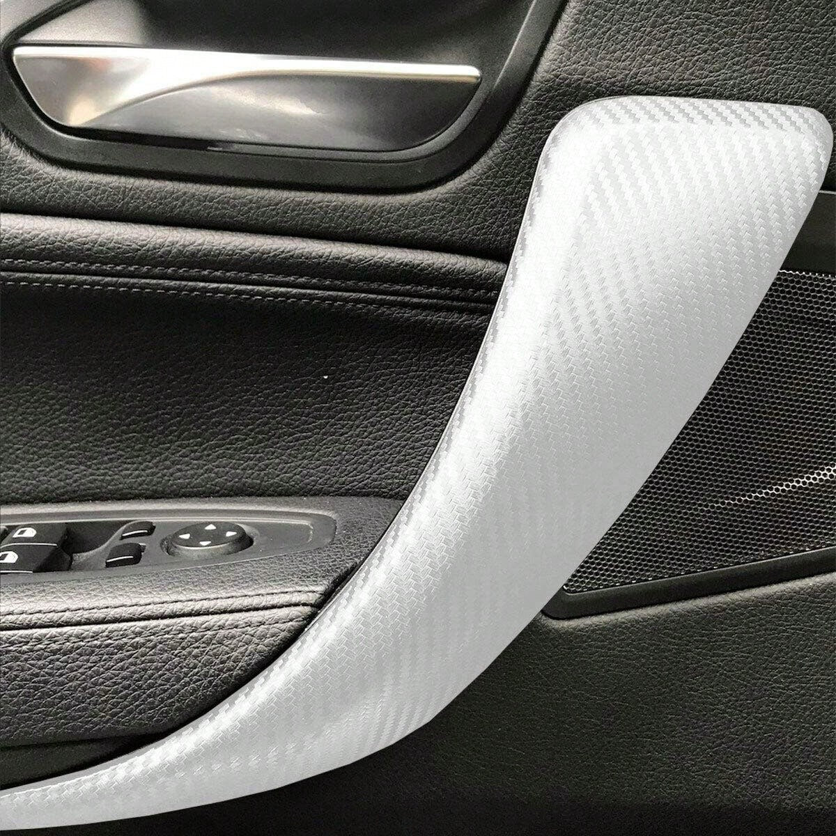 3D Carbon Fiber Texture Car Wrap Film 30cm*127cm Self-Adhesive Waterproof Scratch-Resistant Bubble-Free PVC Decorative Sticker Suitable For Car Body/Computer/Motorcycle/Furniture