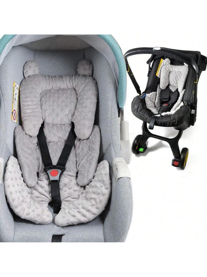 3in1 Baby CarSeat Head Support For Infant, Reversible Soft Infant Car Seat Insert Newborn Boy Girl, Breathable Head Body Support Pillow Cushion
