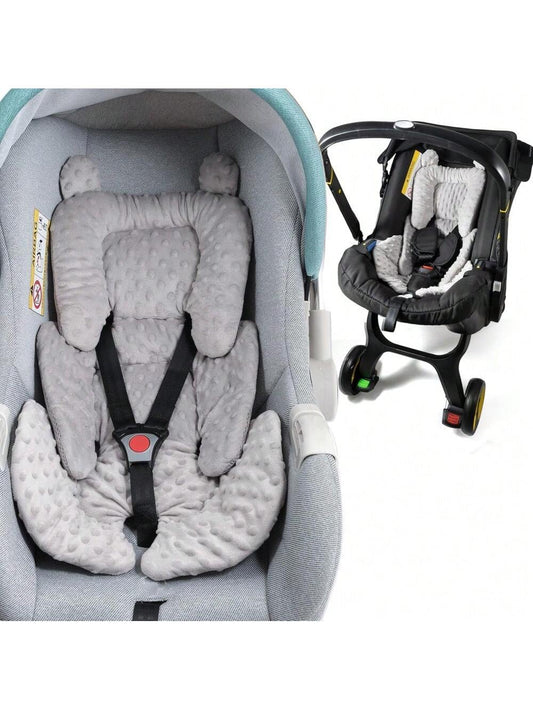 3in1 Baby CarSeat Head Support For Infant, Reversible Soft Infant Car Seat Insert Newborn Boy Girl, Breathable Head Body Support Pillow Cushion