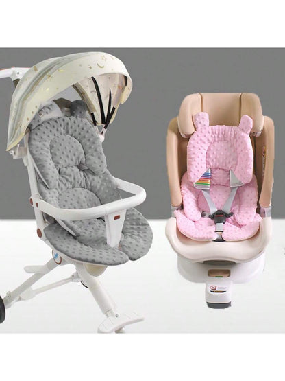 3in1 Baby CarSeat Head Support For Infant, Reversible Soft Infant Car Seat Insert Newborn Boy Girl, Breathable Head Body Support Pillow Cushion