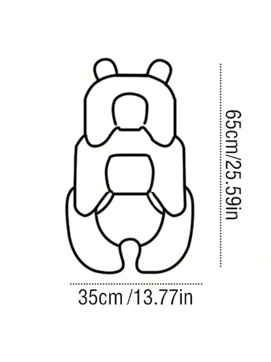 3in1 Baby CarSeat Head Support For Infant, Reversible Soft Infant Car Seat Insert Newborn Boy Girl, Breathable Head Body Support Pillow Cushion