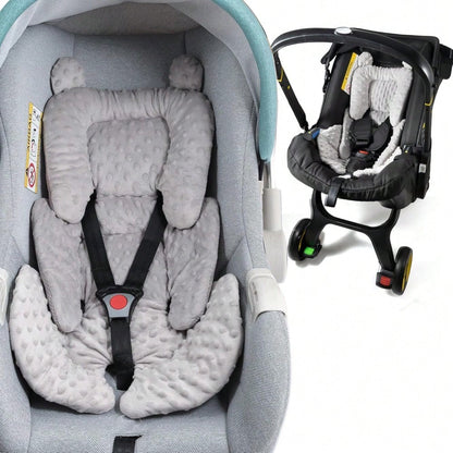 3in1 Baby CarSeat Head Support For Infant, Reversible Soft Infant Car Seat Insert Newborn Boy Girl, Breathable Head Body Support Pillow Cushion