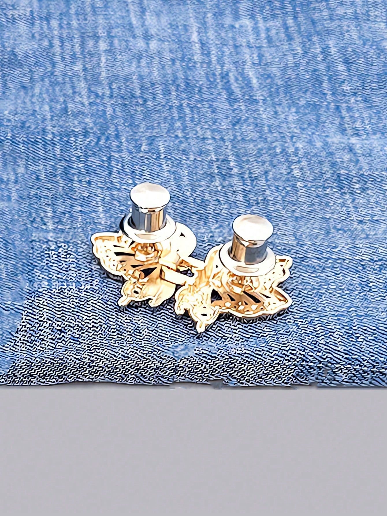 3pcs High Quality Butterfly Waist Cincher Clips, Detachable Fashion Pants Clips Suitable For Jeans, Skirts, Trousers, Bags, For Women And Girls