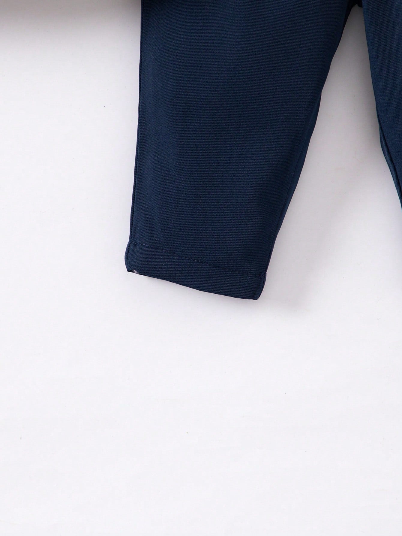 3pcs Newborn Baby Boy Cute Gentleman Outfit Set,Navy Blue Autumn Elegant Party Cruise Prince Suit Jacket Pants With Gold Buttons Bow For Birthday