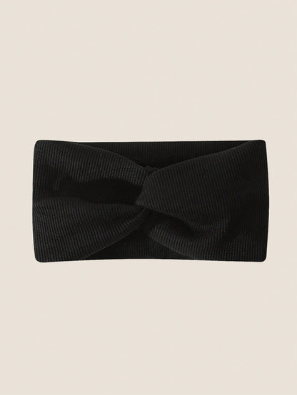 3pcs Plain Simple Criss-Cross Headbands For Girls, Casual Daily Wear, Back To School