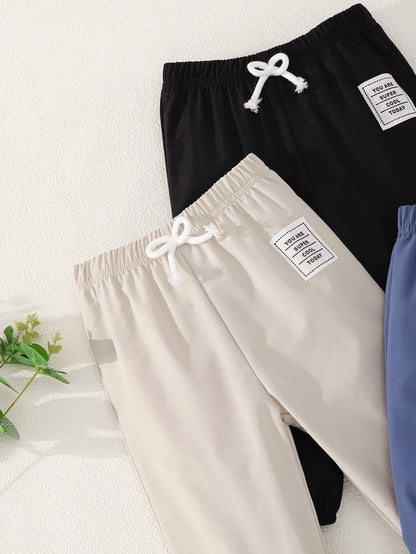 3pcs Set Multi-Color Casual Pants For Baby Boys, Infant Boys' Sweatpants Sports Trousers, Spring Summer Autumn Winter Anti-Mosquito