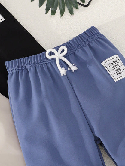 3pcs Set Multi-Color Casual Pants For Baby Boys, Infant Boys' Sweatpants Sports Trousers, Spring Summer Autumn Winter Anti-Mosquito