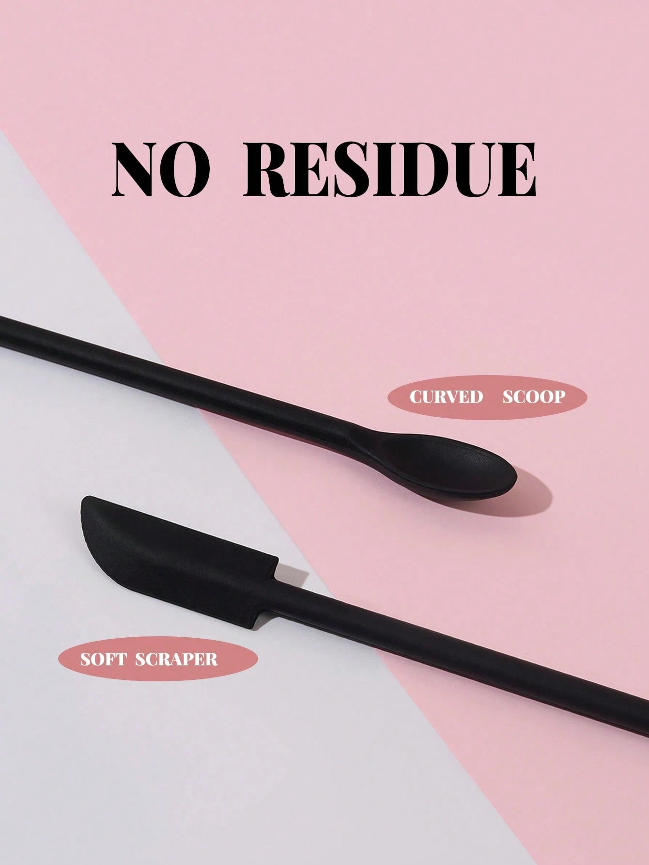 3pcs Silicone Empty Bottle Scraper With Black Scraper, Foundation Scraper, Shower Gel Scraper