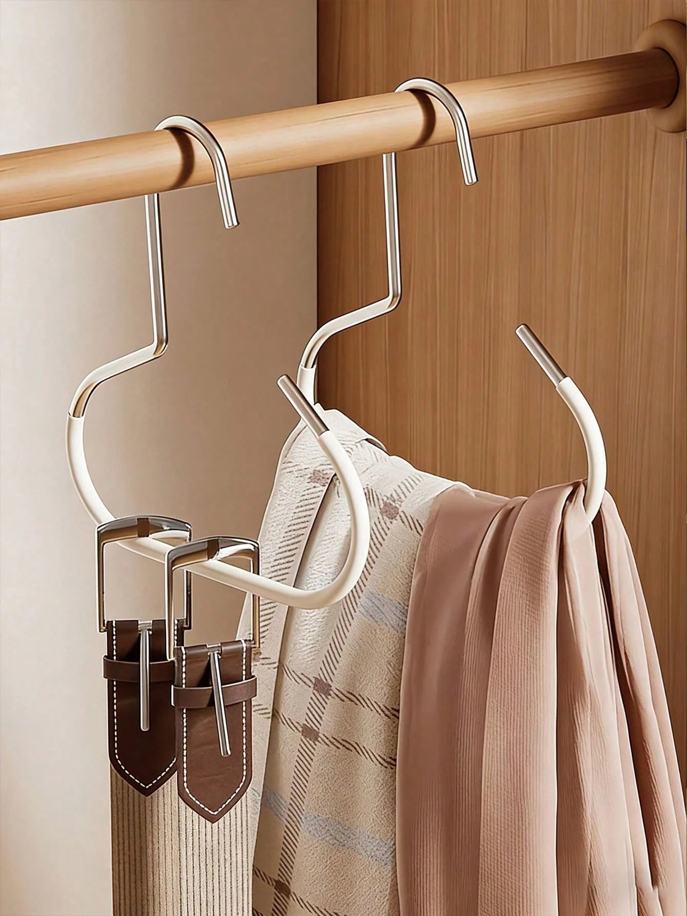 4/1pc Metal Storage Hook Rack, Can Hang Belts, Hats, Bras, Ties, Scarves, Etc., Suitable For Dorm Closets, Home, Hotel, Portable Travel Hook