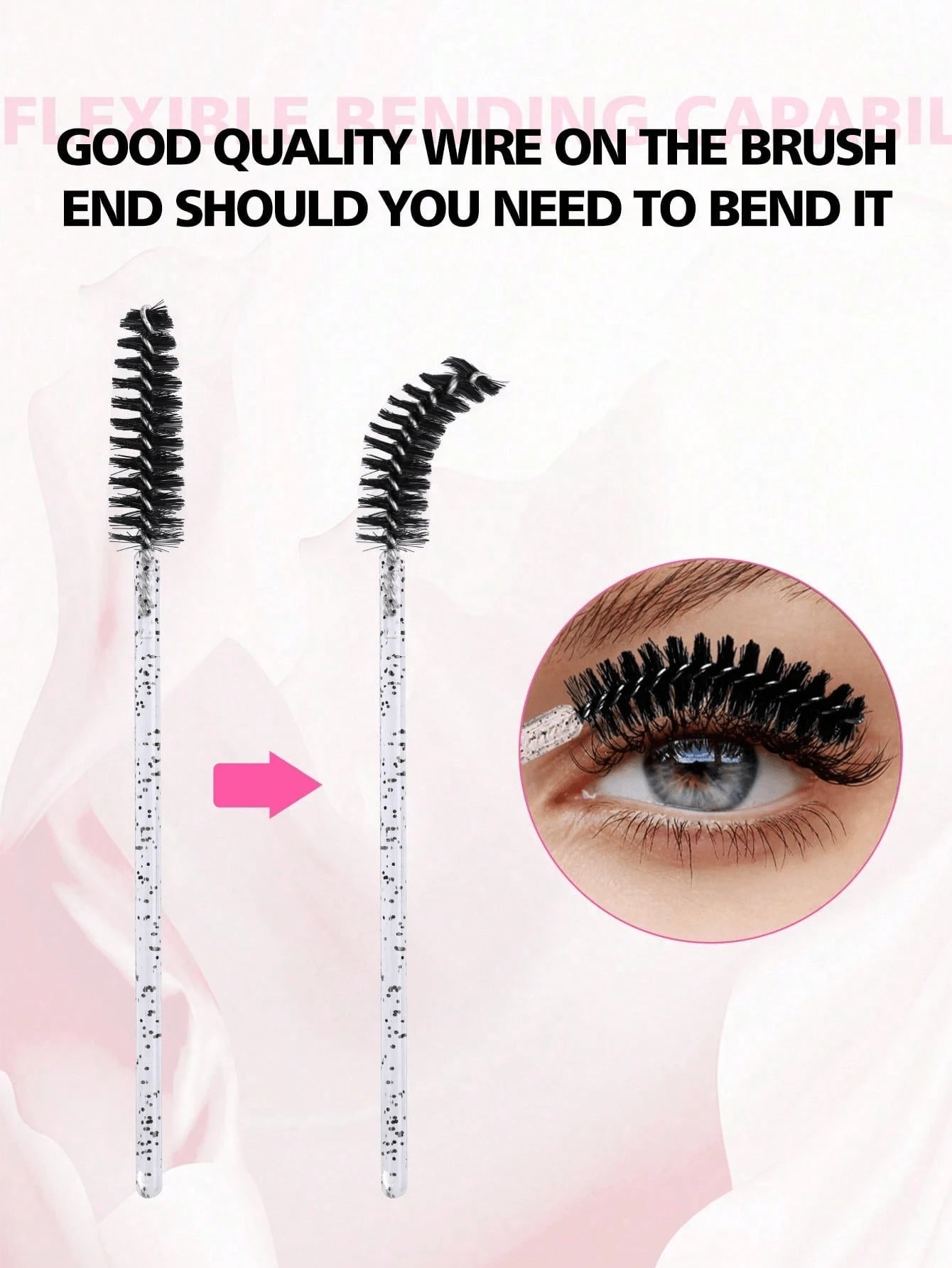 4/2/1 Eyelash Separator Metal Tooth Mascara Brush With Cap, Eyelash Comb For Combing And Separating Lashes, Women's Mascara Applicator, Makeup Accessory, Makeup Tool, Gift, Women's Gift
