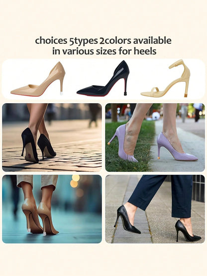4~20 Pairs Silicone High Heel Anti-Slip Pads, Slippers, Dance Shoes Accessories, Latin Dance Shoes, Wedding Shoes Anti-Slip High Heel Protective Covers