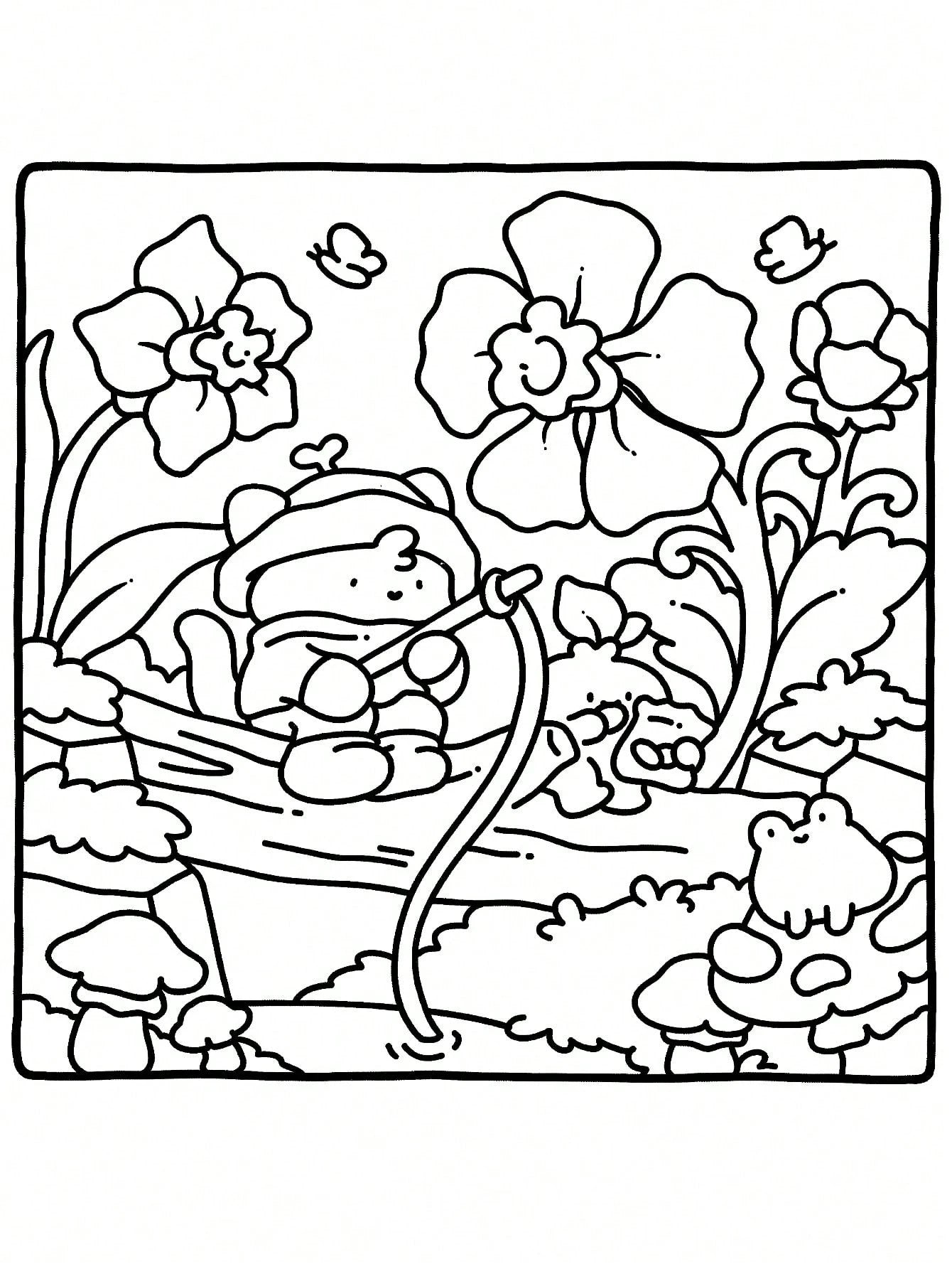 48-Page "Coco" Hidden Garden Themed Coloring Book, Suitable For Adults And Children, Bold And Simple Patterns, Exquisite Design, Ideal For Relaxation. Can Be Used As Christmas, Halloween, Birthday, Ch