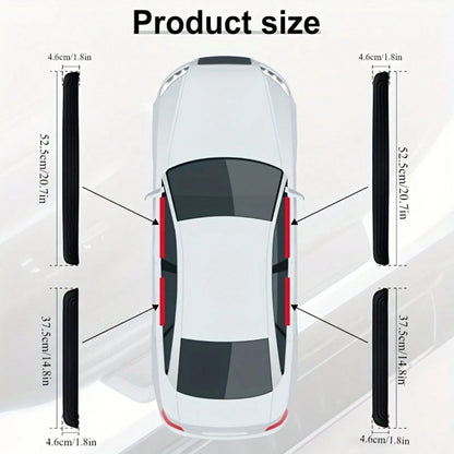 4pcs Flexible Anti-Scratch PVC Car Door Edge Guards Set| Anti-Slip Door Sill Protector Fits All Models, Enhancing Safety And Aesthetics