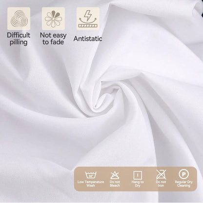 4pcs Light Blue Seashell & Starfish Pattern Pillow Covers, Single-Sided Printed Cushion Covers, Suitable For Living Room, Bedroom, Home Decor, All Seasons