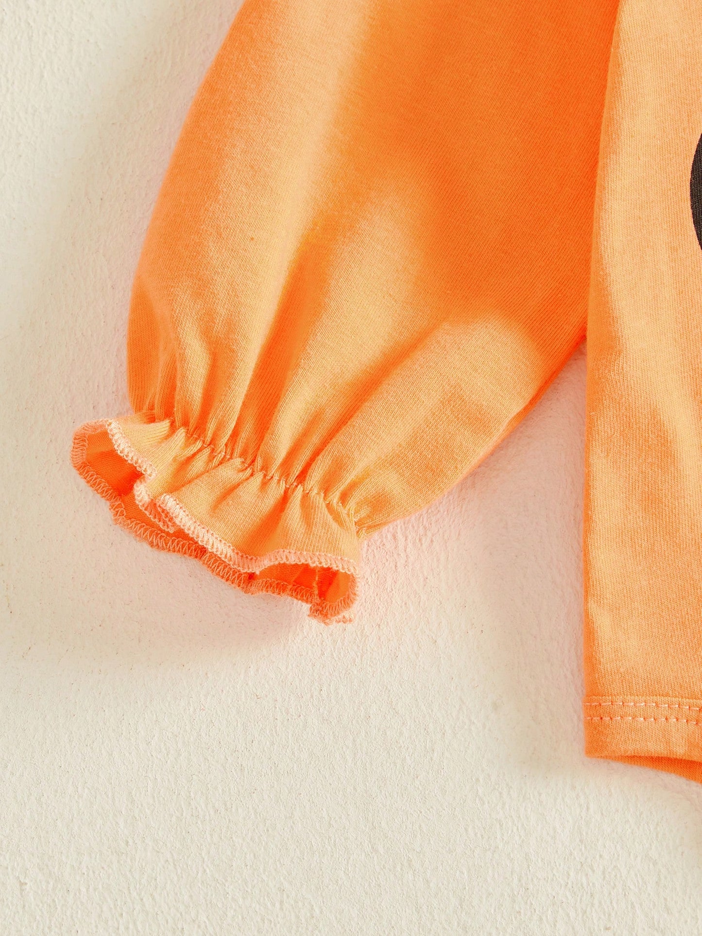 4Pcs Newborn Baby Girl Halloween Clothes Long Sleeve Romper Tops + Ruffles Skort Skirt + Headband + Socks 3M 6M 9M 12M 18M Infant Casual Skirt Set