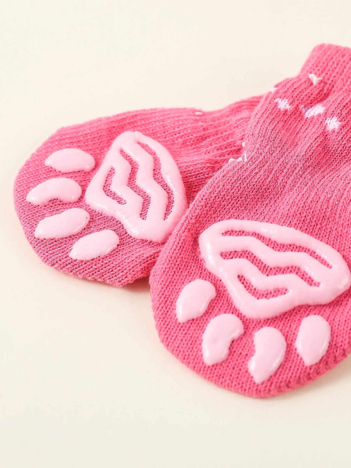 4pcs Pet Cute Socks, Dog Shoes Socks, Cat Paw Protectors, Anti-Scratch Furniture, Warm For Autumn/Winter, Outdoor Wearable, Anti-Slip & Breathable
