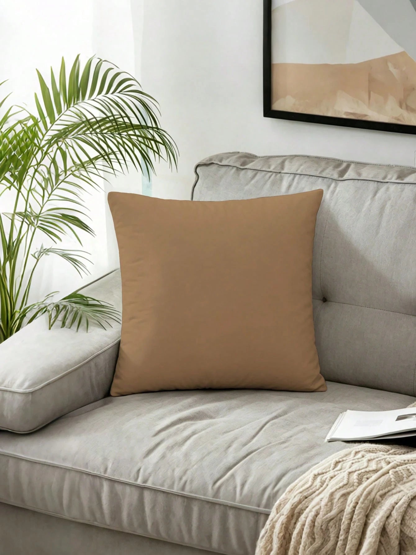 4pcs, Plaid Striped Solid Color Pillow Covers, Fresh Versatile Home Decor Pillow Covers, Best-Selling Style, Decorative Pillow Covers For Sofa Living Room Bedroom, No Pillow Insert