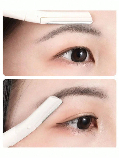 4pcs Professional Eyebrow Razors, Anti-Scratch Eyebrow Trimmer Set For Beginners, Unisex Beauty Tools