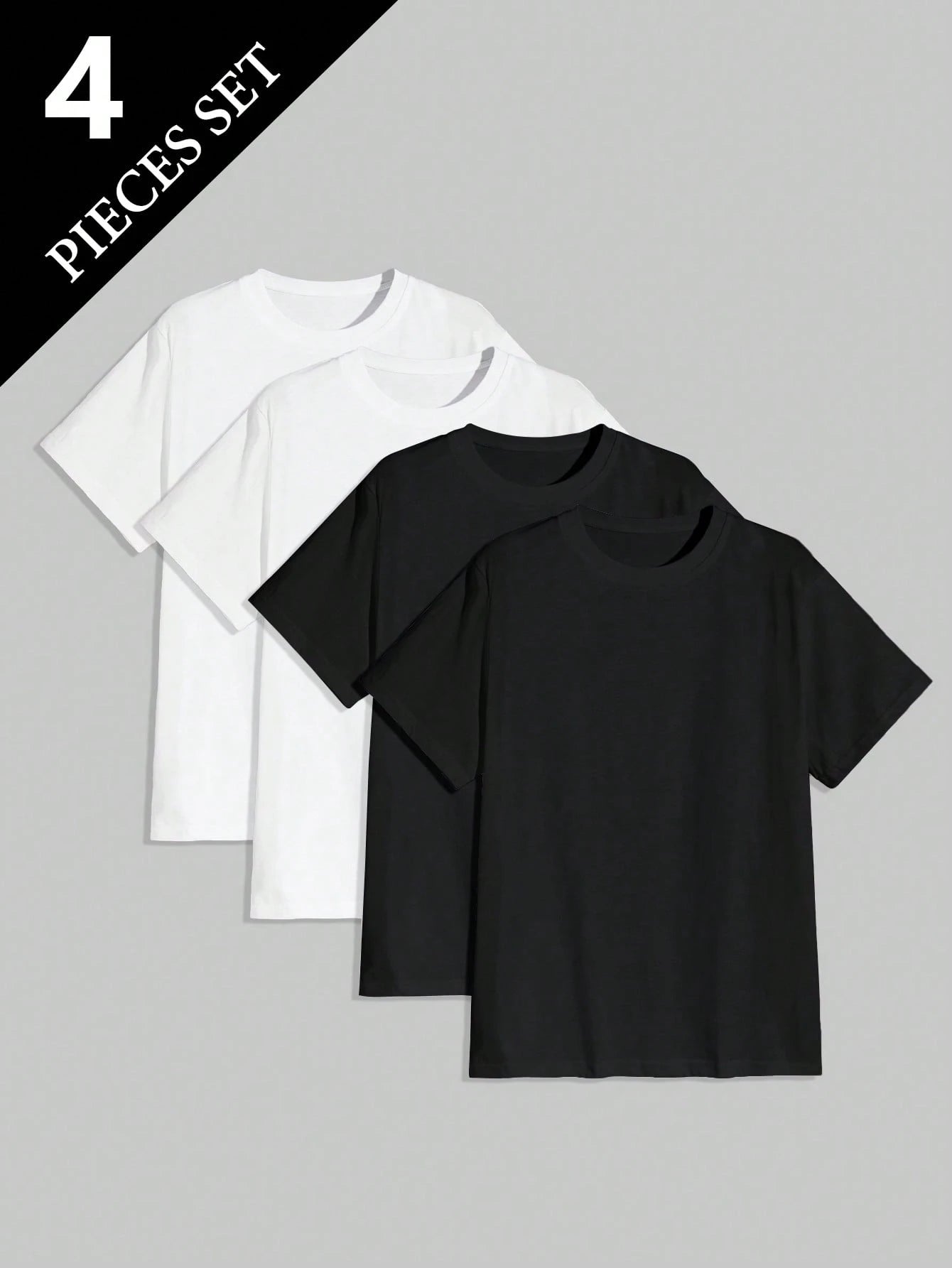 4pcs/Set Men's Undershirt/T-Shirt, Suitable For All Seasons