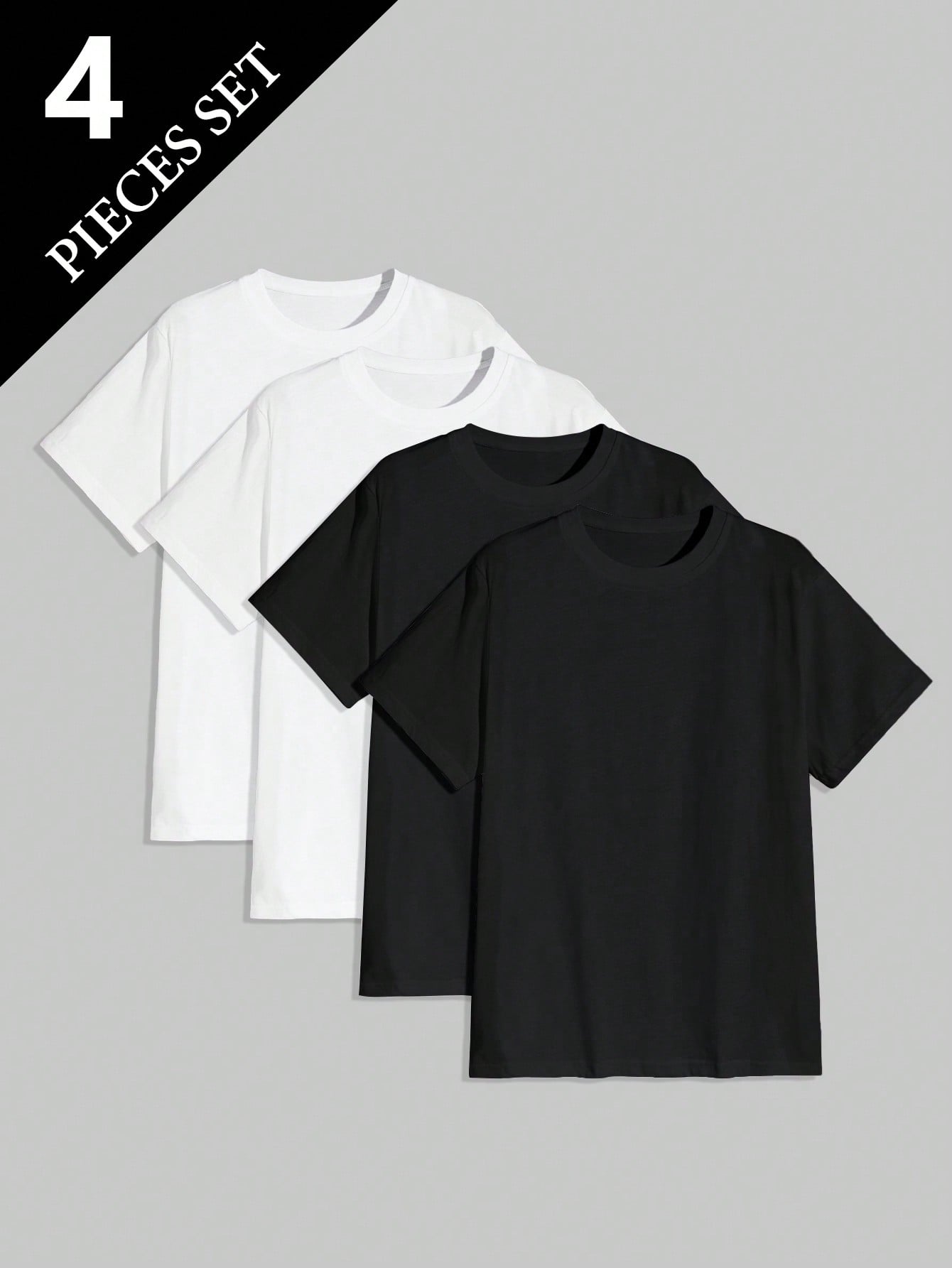 4pcs/Set Men's Undershirt/T-Shirt, Suitable For All Seasons