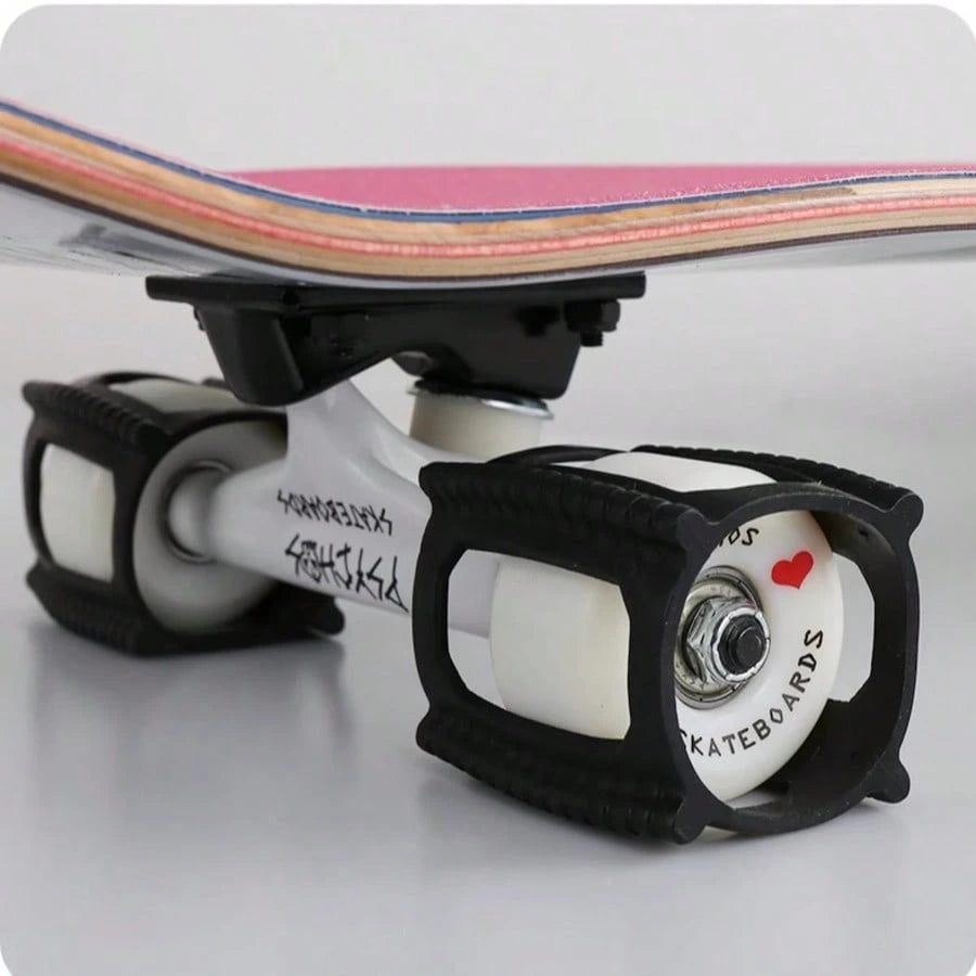4pcs/Set Skateboard Trick Trainer- Skateboard Trainer Quick Trick- Skateboard Wheel Lock, Beginners Learn Ollies Kickflips Faster, Fun, Simple, Ollies, Kickflips And More- Suitable For All Ages- S