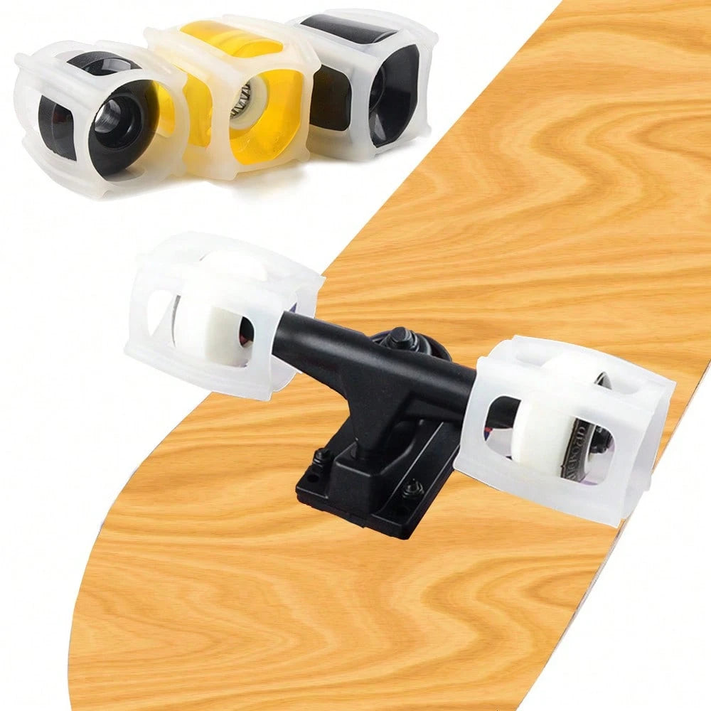 4pcs/Set Skateboard Trick Trainer- Skateboard Trainer Quick Trick- Skateboard Wheel Lock, Beginners Learn Ollies Kickflips Faster, Fun, Simple, Ollies, Kickflips And More- Suitable For All Ages- S