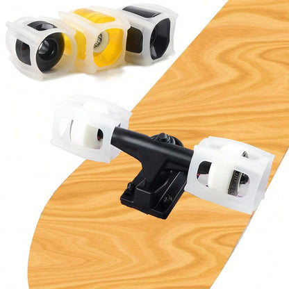 4pcs/Set Skateboard Trick Trainer- Skateboard Trainer Quick Trick- Skateboard Wheel Lock, Beginners Learn Ollies Kickflips Faster, Fun, Simple, Ollies, Kickflips And More- Suitable For All Ages- S