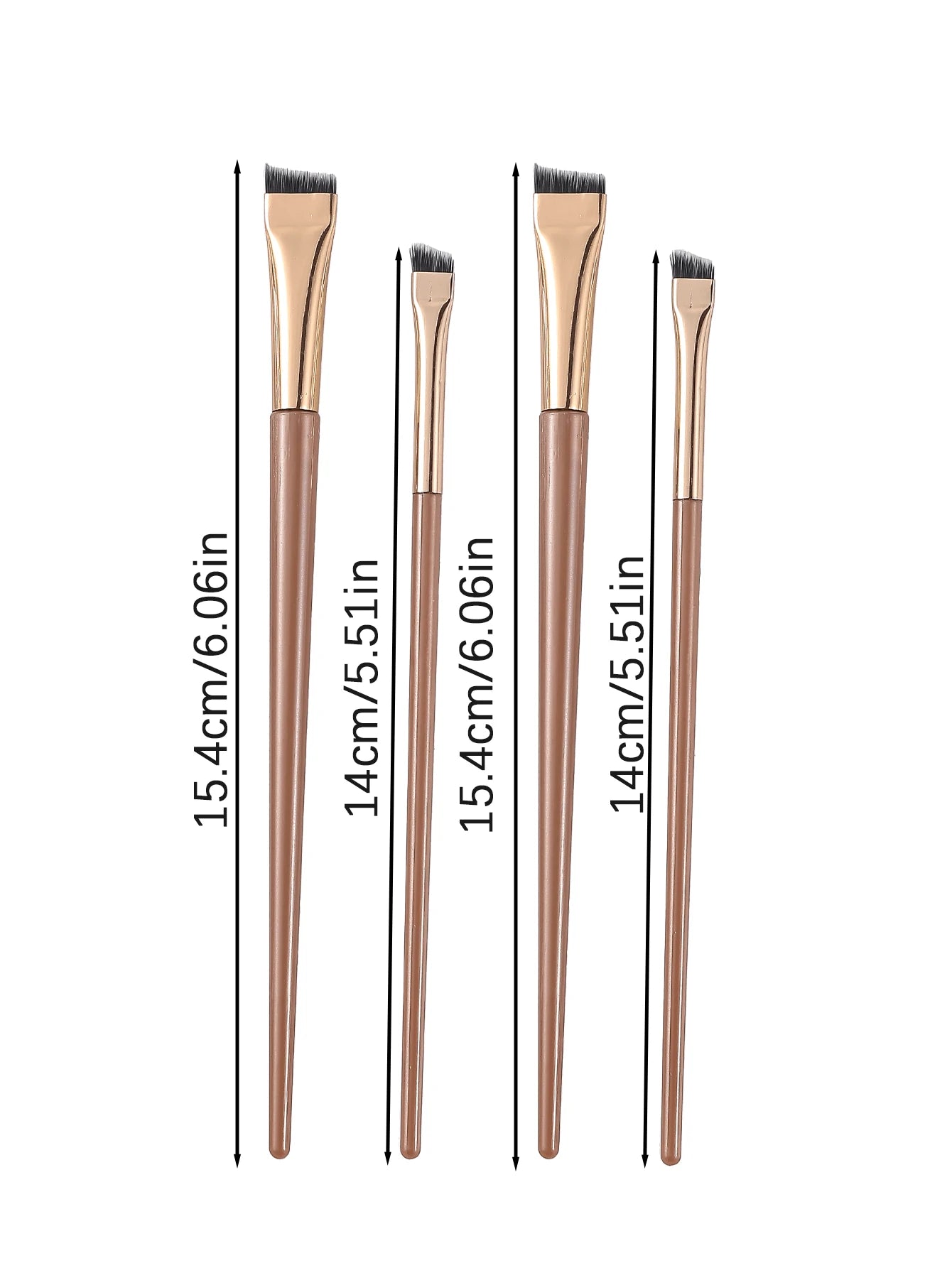 4pcs Upgraded Blade Eyeliner Brush, Thin Angle & Flat Eyebrow Brush, Precision Detailing Brush For Makeup, Eyebrow Brush, Eyeshadow Brush, Brush,Giveaways