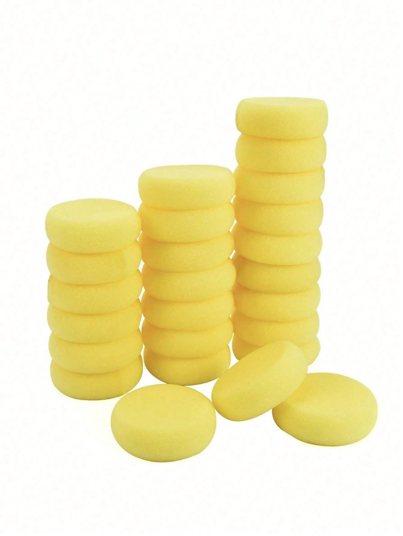 5/10/15/20pcs Round Painting Sponge, Suitable For Watercolor Crafts, Ceramic Pottery, Clay, Facial Painting And Home Use