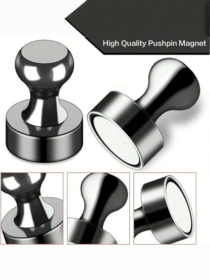 5 10 20 PCS Strong Magnetic Metal Heavy Duty Multi Purpose Black Magnets For Whiteboard Fridge Home Office Organization DIY Crafts Hardware Tools Storage Display Powerful