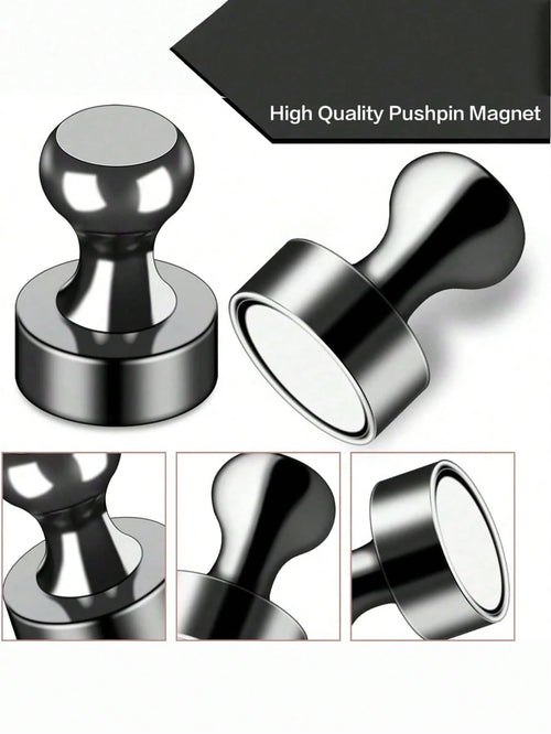 5 10 20 PCS Strong Magnetic Metal Heavy Duty Multi Purpose Black Magnets For Whiteboard Fridge Home Office Organization DIY Crafts Hardware Tools Storage Display Powerful