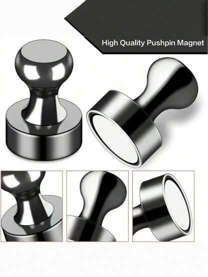 5 10 20 PCS Strong Magnetic Metal Heavy Duty Multi Purpose Black Magnets For Whiteboard Fridge Home Office Organization DIY Crafts Hardware Tools Storage Display Powerful