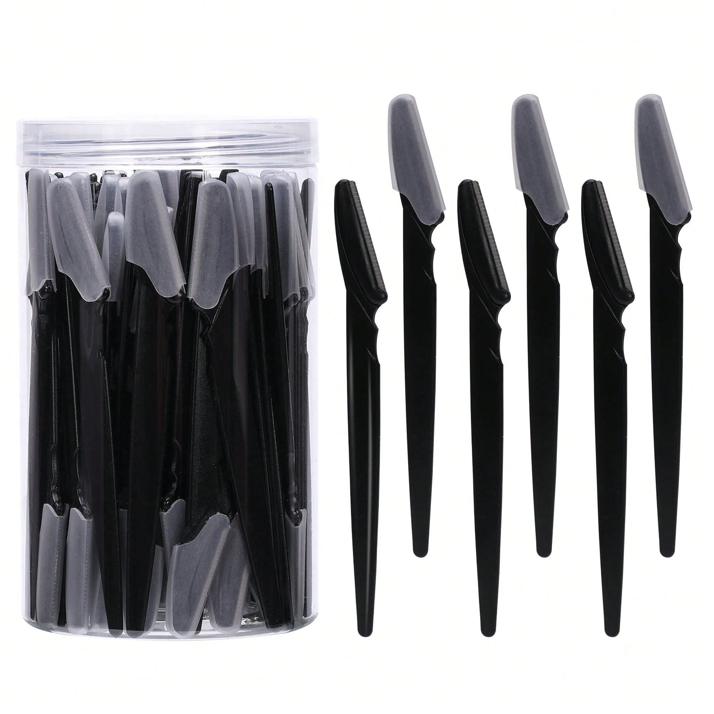 5/10/30/40pcs Unisex Face Razor, Multi-Purpose Eyebrow Trimmer, Facial Hair Removal Tool, Silicone Protected Eyebrow Trimmer, Easy Shaving Razor