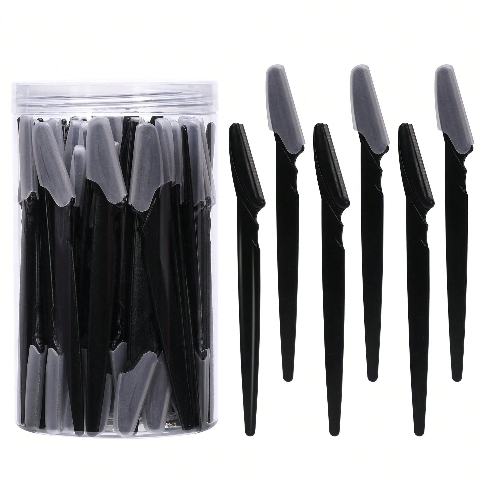 5/10/30/40pcs Unisex Face Razor, Multi-Purpose Eyebrow Trimmer, Facial Hair Removal Tool, Silicone Protected Eyebrow Trimmer, Easy Shaving Razor