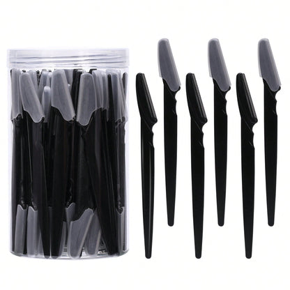 5/10/30/40pcs Unisex Face Razor, Multi-Purpose Eyebrow Trimmer, Facial Hair Removal Tool, Silicone Protected Eyebrow Trimmer, Easy Shaving Razor