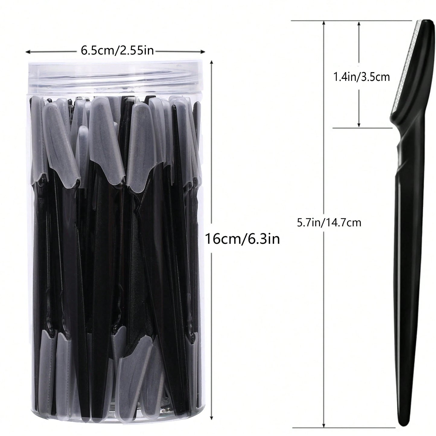 5/10/30/40pcs Unisex Face Razor, Multi-Purpose Eyebrow Trimmer, Facial Hair Removal Tool, Silicone Protected Eyebrow Trimmer, Easy Shaving Razor