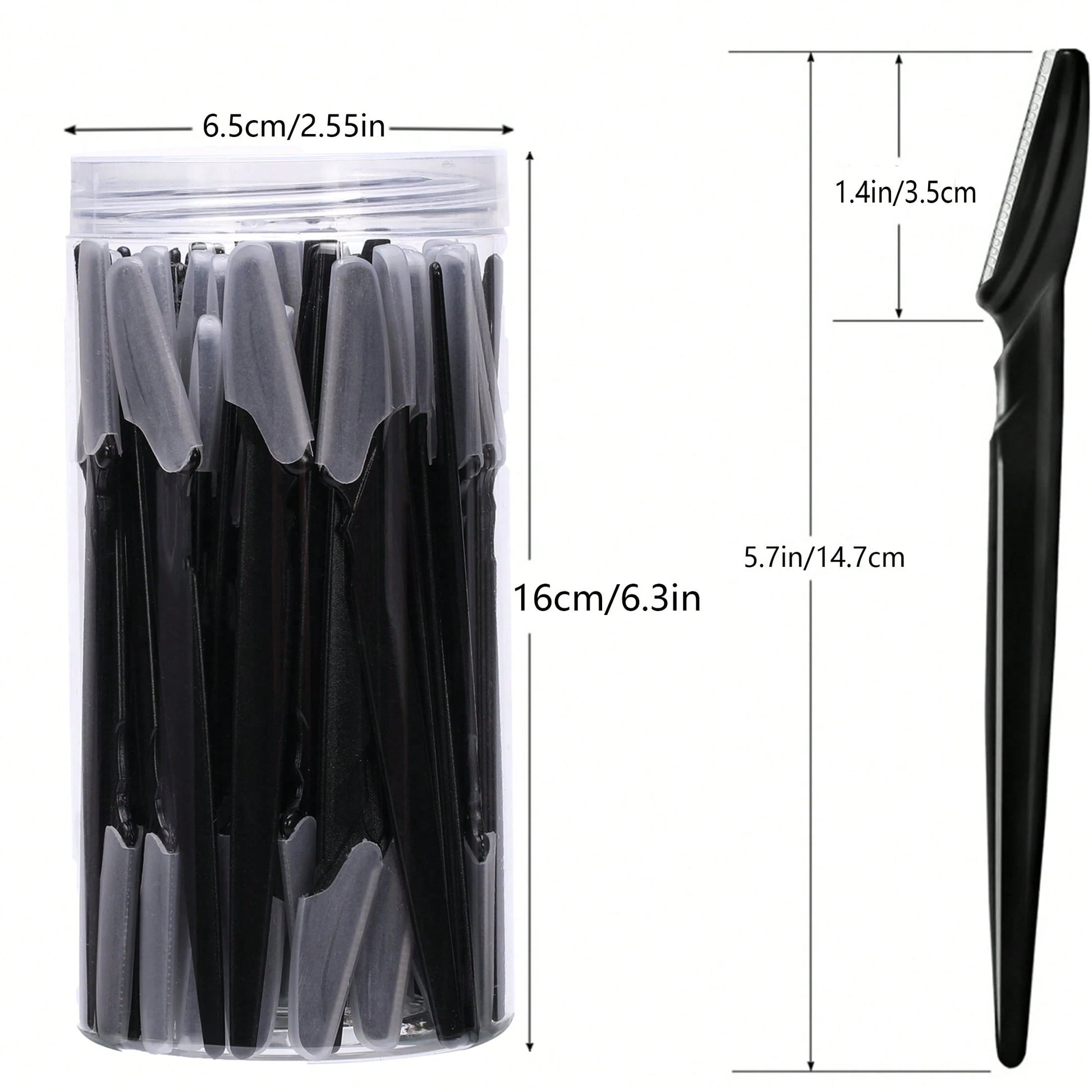 5/10/30/40pcs Unisex Face Razor, Multi-Purpose Eyebrow Trimmer, Facial Hair Removal Tool, Silicone Protected Eyebrow Trimmer, Easy Shaving Razor