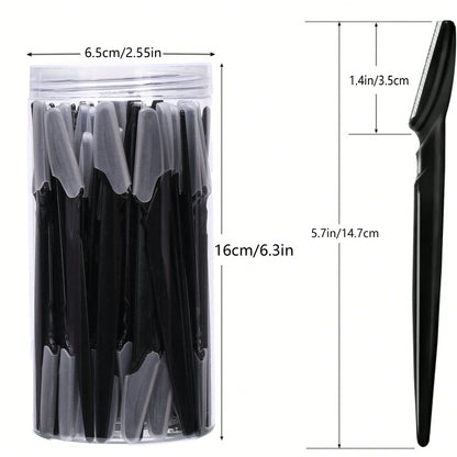 5/10/30/40pcs Unisex Face Razor, Multi-Purpose Eyebrow Trimmer, Facial Hair Removal Tool, Silicone Protected Eyebrow Trimmer, Easy Shaving Razor