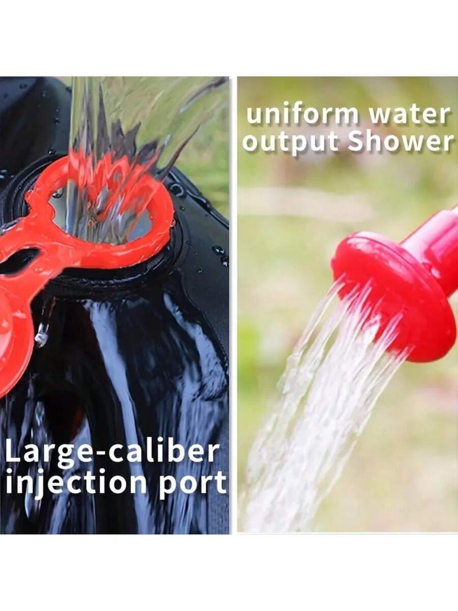 5.3 Gallon Portable Camping Shower Bag| Detachable Hose & On/Off Shower Head For Outdoor Camping, Hiking, RV Trips| Emergency Survival Gear, Backpacking Essentials