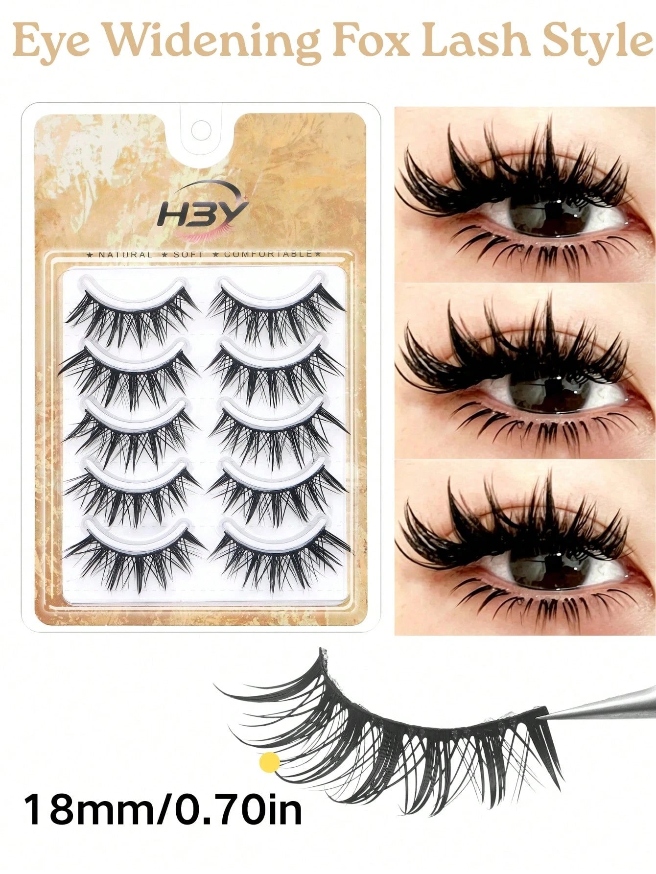 5 Pairs Spiky Wet Manga Anime False Strip Lashes, Natural Wispy Wet Look Fake Eyelashes, Layered Fluffy Eyelash Extensions, Dramatic Cat Eye Lashes, Comfortable Strip Eye Lashes Beauty Makeup Accessor