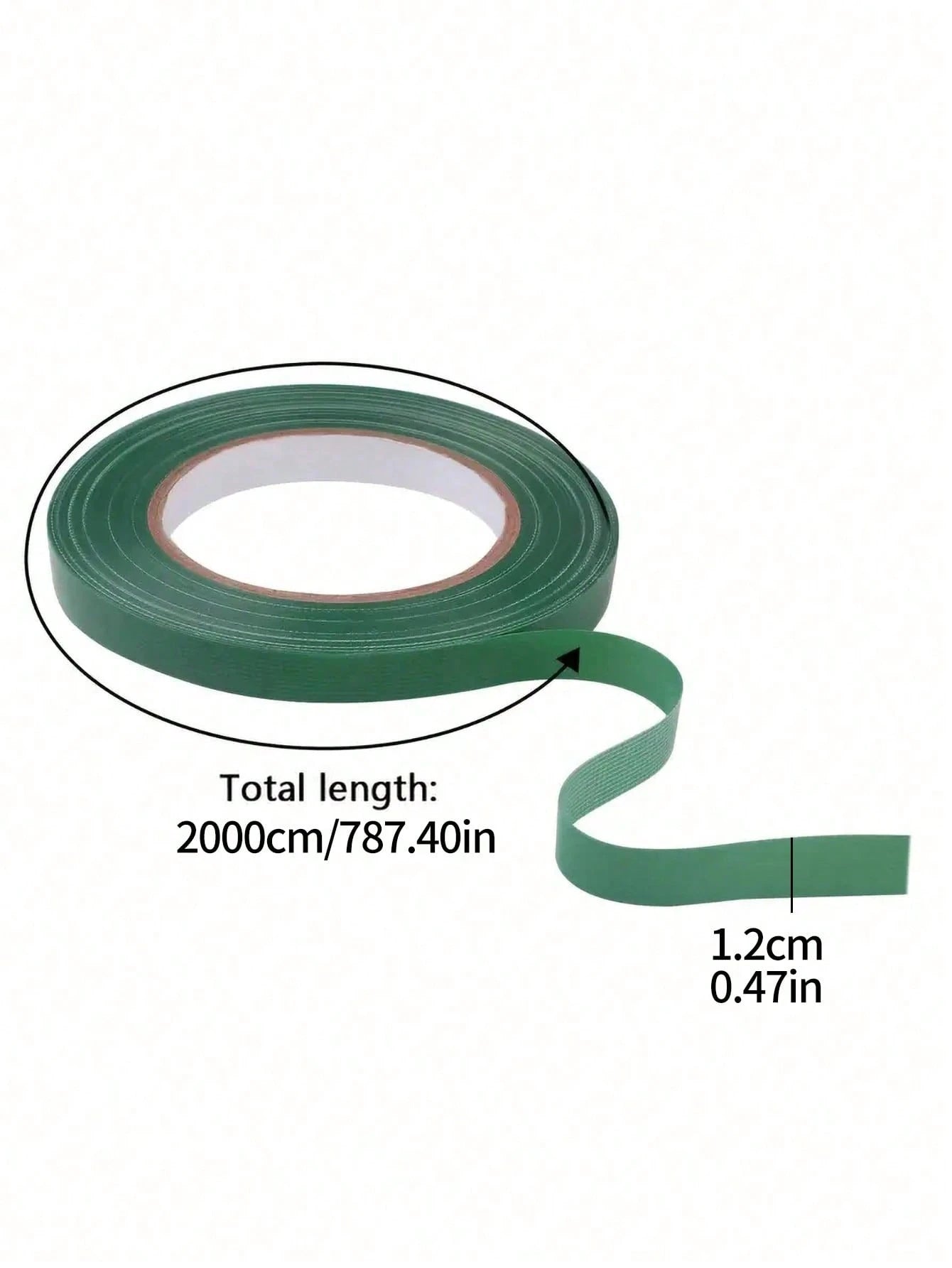 5 Rolls- 1 Roll Self-Adhesive Floral Tape, Green Stem Wrapping Tape, Paper Tape For Stems, Stamen Wrapping, Florist DIY Craft Materials, Decorative Flowers, Wedding Supplies, Packaging, Graduation Se