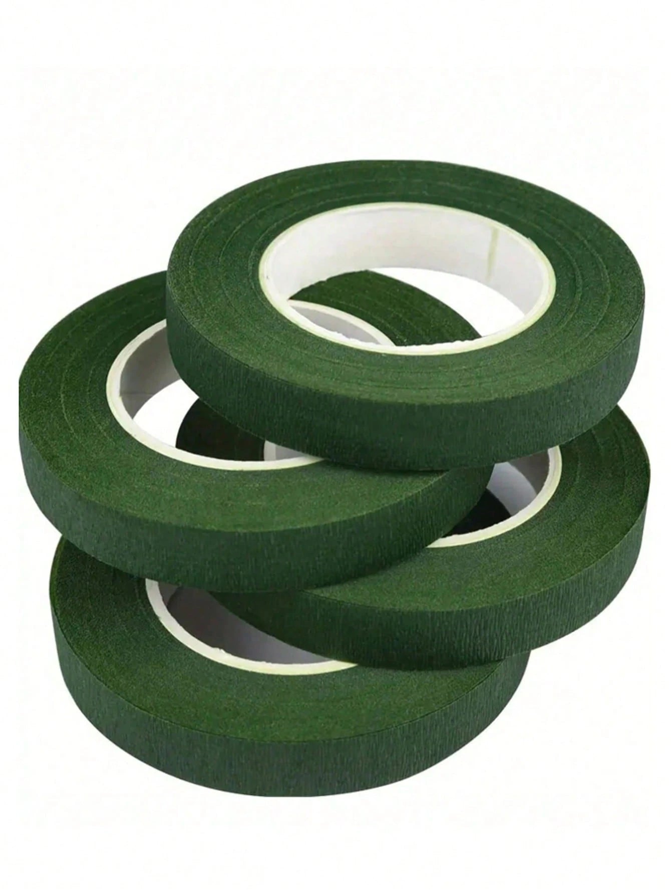 5 Rolls- 1 Roll Self-Adhesive Floral Tape, Green Stem Wrapping Tape, Paper Tape For Stems, Stamen Wrapping, Florist DIY Craft Materials, Decorative Flowers, Wedding Supplies, Packaging, Graduation Se