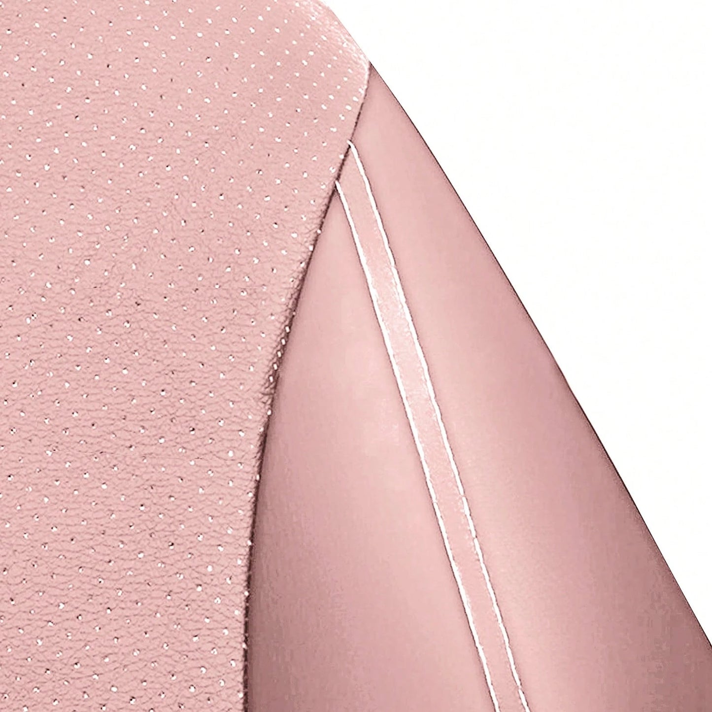 5 Seats PU Leather Car Seat Covers Full Set, Universal Size, Compatible With Airbags, Women & Girly Car Accessories, Pink Color, Waterproof Car Cushion Protector, SN1702