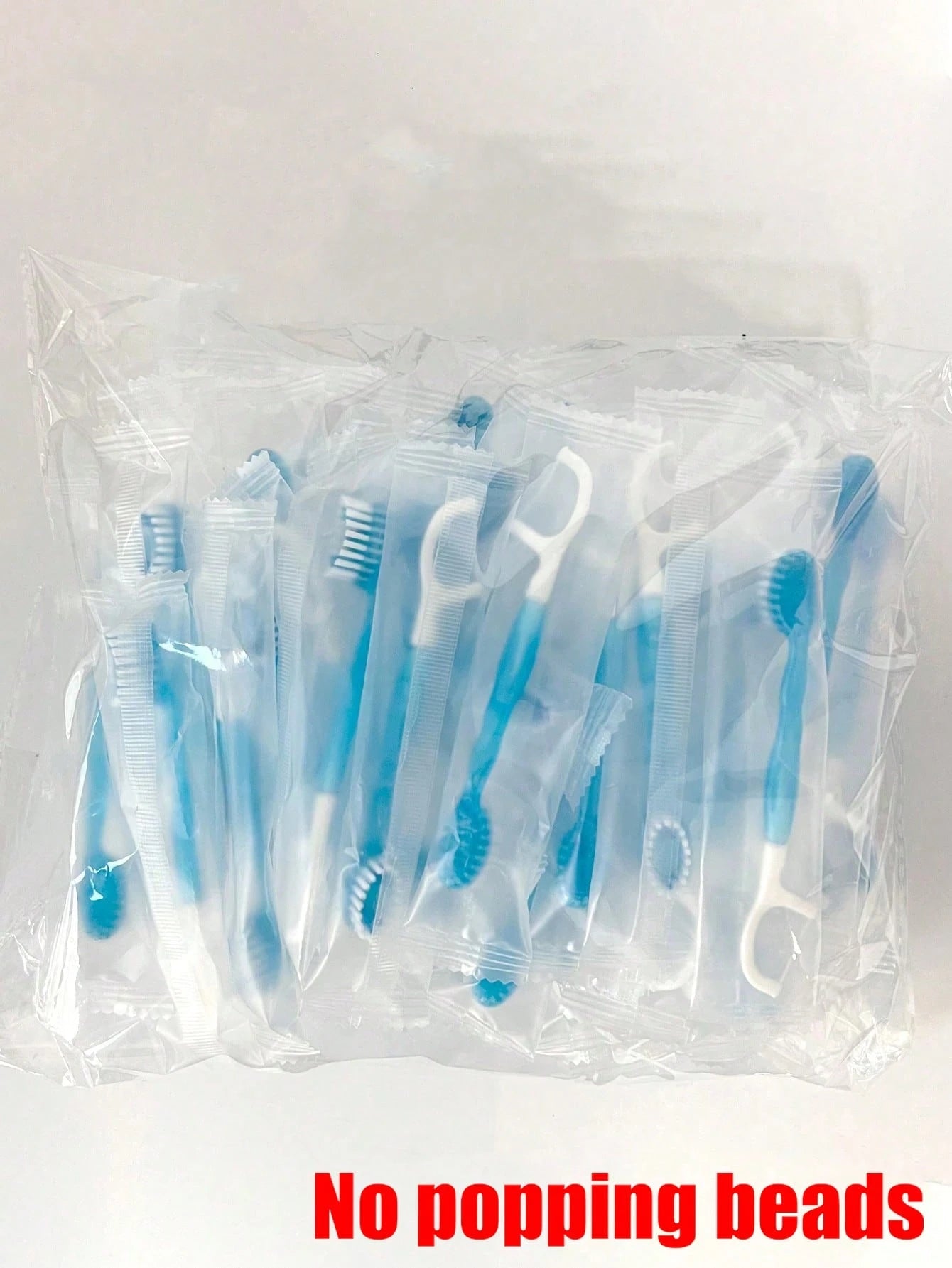 50/30/20/10/5/1pc Disposable Oral Care Tools, Individually Wrapped Dental Hygiene Kit With Mini Toothbrush, Floss Pick, Toothpick & Tongue Cleaner, Portable Travel Oral Cleaning Supplies For Home, Off